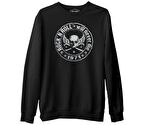 Rock 'N Roll  Siyah Erkek Kalın Sweatshirt