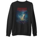 Stranger Things - Bicycle Siyah Erkek Kalın Sweatshirt