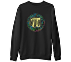 Matematik - Pi 7 Siyah Erkek Kalın Sweatshirt