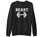 Beauty and the Beast - Beast Siyah Erkek Kalın Sweatshirt