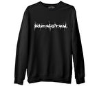 Heaven Shall Burn - Logo Siyah Erkek Kalın Sweatshirt