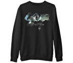 Skyrim - Paartuhnax  Siyah Erkek Kalın Sweatshirt