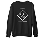 Architect at Work  Siyah Erkek Kalın Sweatshirt