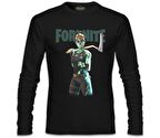 Fortnite Zombie Siyah Erkek Sweatshirt