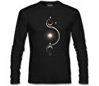 Güneş Yörünge Siyah Erkek Sweatshirt