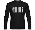 New York City - Freedom Siyah Erkek Sweatshirt