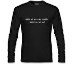 Billie Eilish - Fall Asleep Siyah Erkek Sweatshirt