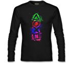 Play Buttons - Dust Siyah Erkek Sweatshirt