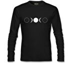 Full Moon Double Half Siyah Erkek Sweatshirt