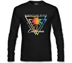 California Beach Siyah Erkek Sweatshirt