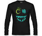 Maske - Monster Siyah Erkek Sweatshirt