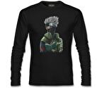 Naruto - Kakashi Siyah Erkek Sweatshirt