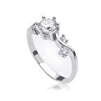 Gümüş Tek Taş Kadın Yüzük