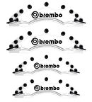 Fiorino Uyumlu Brembo Beyaz Kaliper Kapağı 4 Parça Ön Arka Set