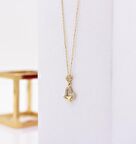 14 Ayar Altın Taşlı Kalp Kolye LTFKLY876