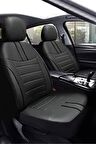 Mitsubishi Space Star Hatcback 2013-2018 Aracınıza Uyumlu Koltuk Kılıfı Luxe Deri Siyah