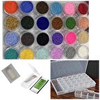 Miyuki Delika Dev Set  11-0 24 Farklı Renk 2 gram( Toplam 48 gr). (SET 23)