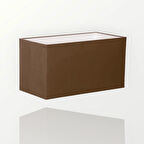 Levaillant Kahverengi Dikdörtgen Lambader Şapka – 40 cm Uzun Kenar / 22 cm Kısa Kenar / 25 cm Yükseklik