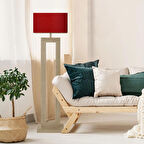 Levaillant Kırmızı Dikdörtgen Lambader Şapka – 40 cm Uzun Kenar / 22 cm Kısa Kenar / 25 cm Yükseklik