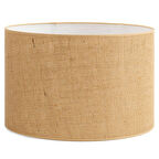 Levaillant Jüt Silindir Abajur Şapka – Doğal El Yapımı, 45 cm Çap