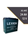 LEXRON 24 Ah-12v Jel Elektrikli Araç Aküsü
