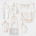Lenaca Andywawa Ac25551 Newborn Set Pınk Baloons 10'lu Hastane Çıkışı Ekru