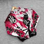 Livizmir Moda Unisex Dijital Baskılı Paraşüt Rüzgarlık - Renkli