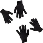 AEE® 2 Çift Kışlık Eldiven – Unisex Örme Siyah Eldiven | Erkek Kadın Eldiven