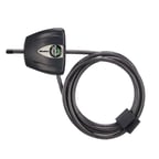 Master Lock Anahtarlı Siyah Python Bisiklet Kilidi, Ayarlanabilir Metal Kablo Kilidi
