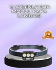 Lexroo El Hareket Sensörlü Led Kafa Feneri 5 Mod Ayarlanabilir