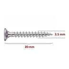 Sunta Vidası 3,5x20 Çinko 1000 Adet