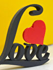 Dekoratif Love Kalp Biblo