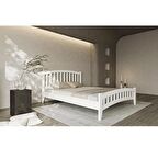 Lrya Modern İnci Beyaz Çift Kişilik Karyola 160x200