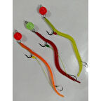 LRF At-Çek Avcı Silikonu ( 11 CM ) Hırsızlı Hazır - 3 Adet