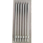 Pasta Mumu 6'lı - Gümüş - Sedef - 15 cm