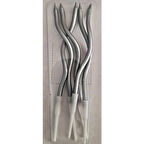 Pasta Mumu 5'li - Kıvrımlı - Gümüş