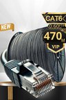 MN6 M108XF Cat6 FTP Ethernet Kablosu 470 Metre Dış Mekan UV Korumalı Çift Katmanlı PE+PVC Parazit Önleyici 23AWG 0.60mm