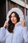 Barbora Günlük Kürklü Şişme Kadın Mont 807beyaze2