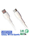Samsung Galaxy M14 5G Şarj Kablosu 3.4A 20W HIZLI Şarj Aleti Kablosu