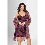 MARSiLYAN-  2 Li Kısa Sabahlık Takımı Desenli