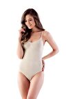 Kadın Ten Desenli Slip Body Korse