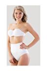 Iz Yapmaz Çift Kat Slip Korse Beyaz 2039