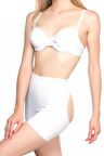Kadın Beyaz Antiselülit Kalça Açık Boxer Korse 2034B