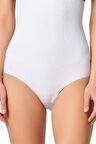 Kadın Beyaz Seamless Ağraflı Slip Korse 2080b