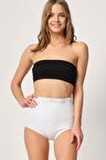 Kadın Beyaz Lazer Slip Külot Korse 2819