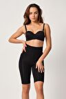 2923 Kadın Karyoka Destekli Paçalı Korse Siyah