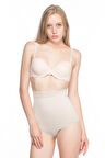 2028 Dantel Yüksel Bel Slip Korse Ten