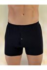 Erkek Siyah Penye 6'lı Boxer