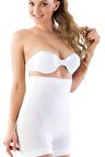 7027 Düşük Bel Ince Boxer Korse Beyaz