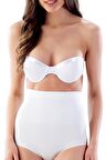 2057 Masaj Özellikli Iz Yapmaz Slip Korse Beyaz